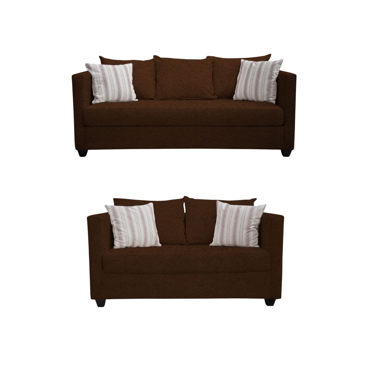 CASA WOW DECO - LIVING DANTE 3-2 CUERPOS CAFÉ