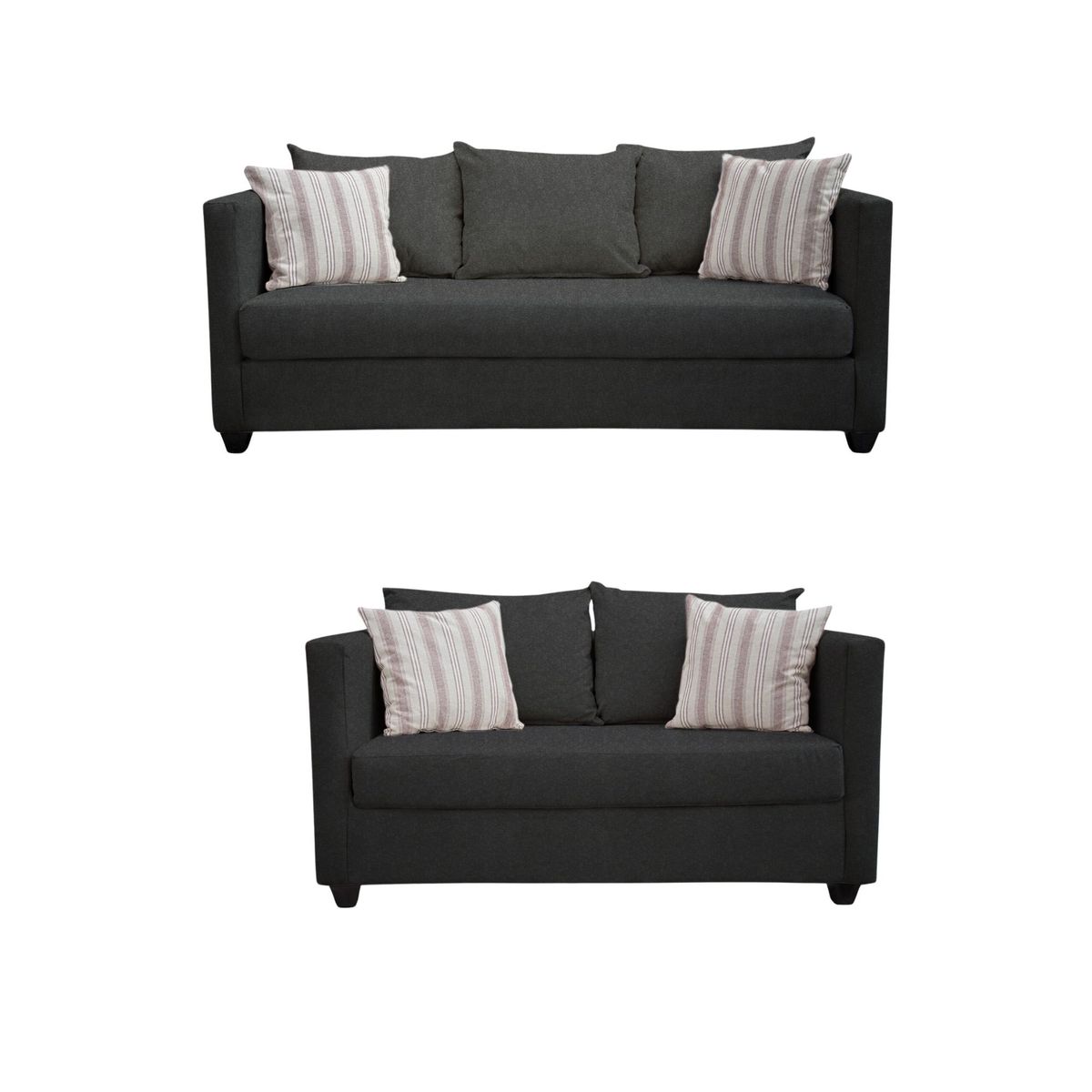 CASA WOW DECO - LIVING DANTE 3-2 CUERPOS GRIS