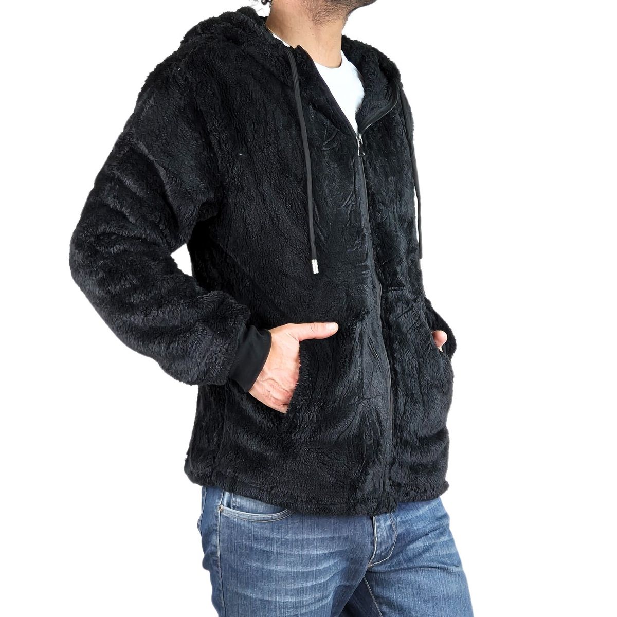 LIKE SHOP - Polerón Peludo Canguro Hombre Premium 251