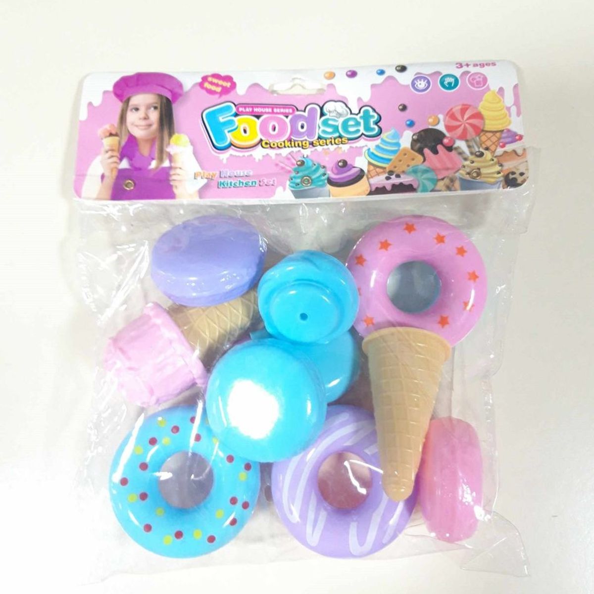 GENERICO - Set juguete de dona y helado