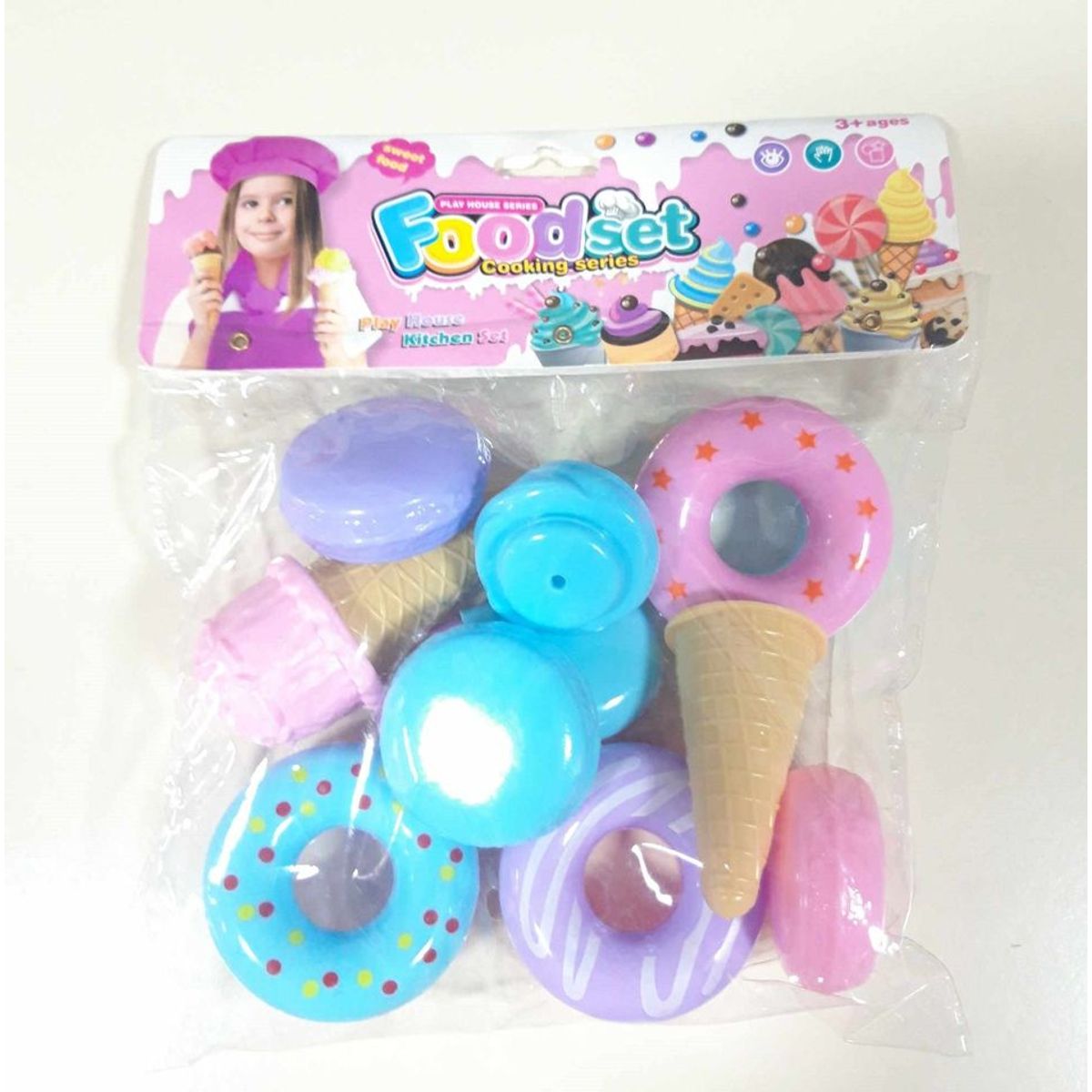 GENERICO - Set juguete de dona y helado