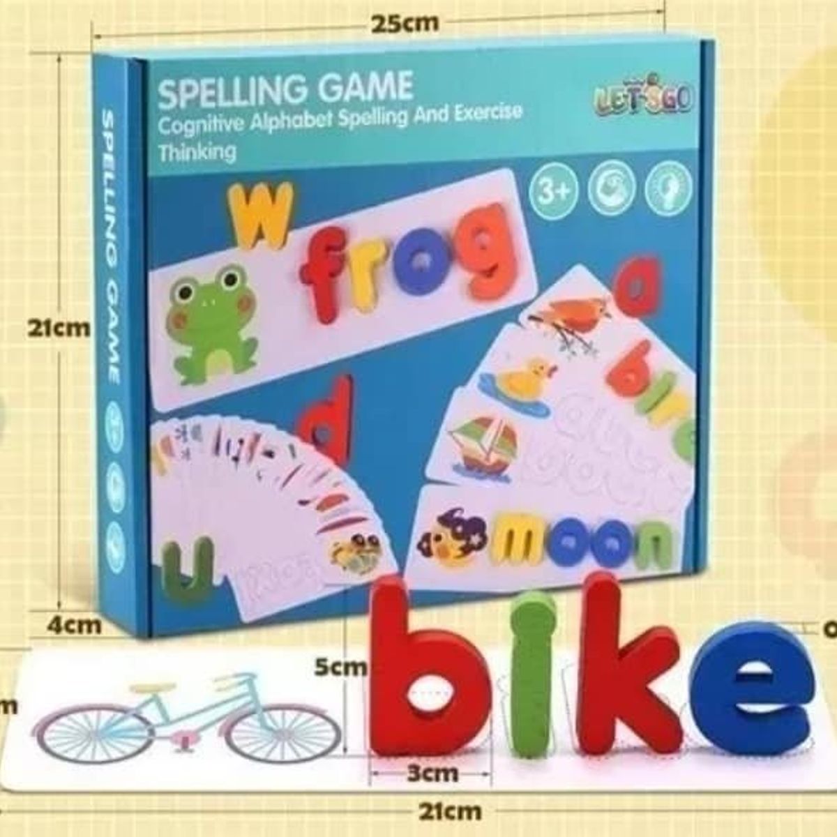 GENERICO - Juego de ortografía didactico en ingles para niños