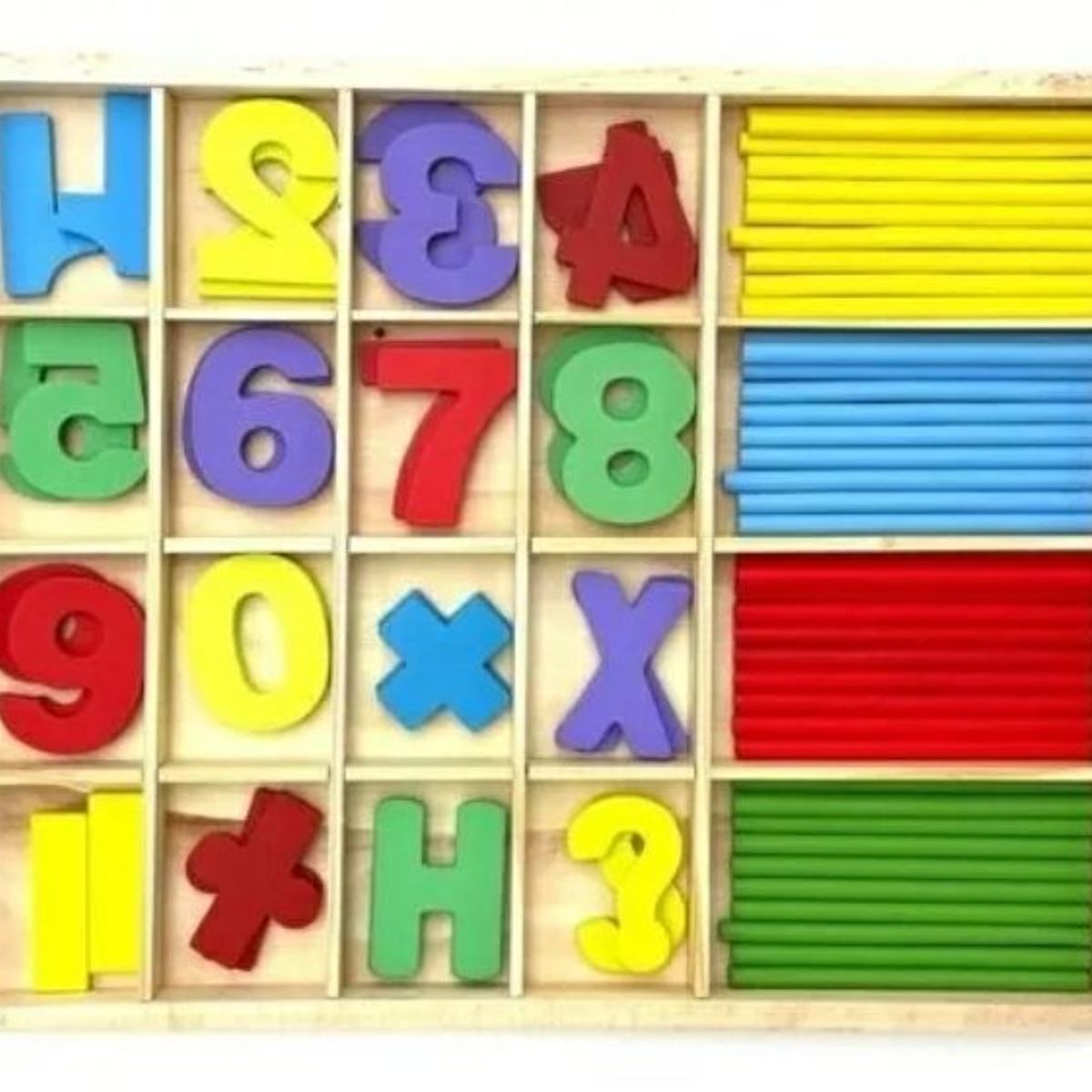 GENERICO - Juego De Madera Números Didáctico Para Niños