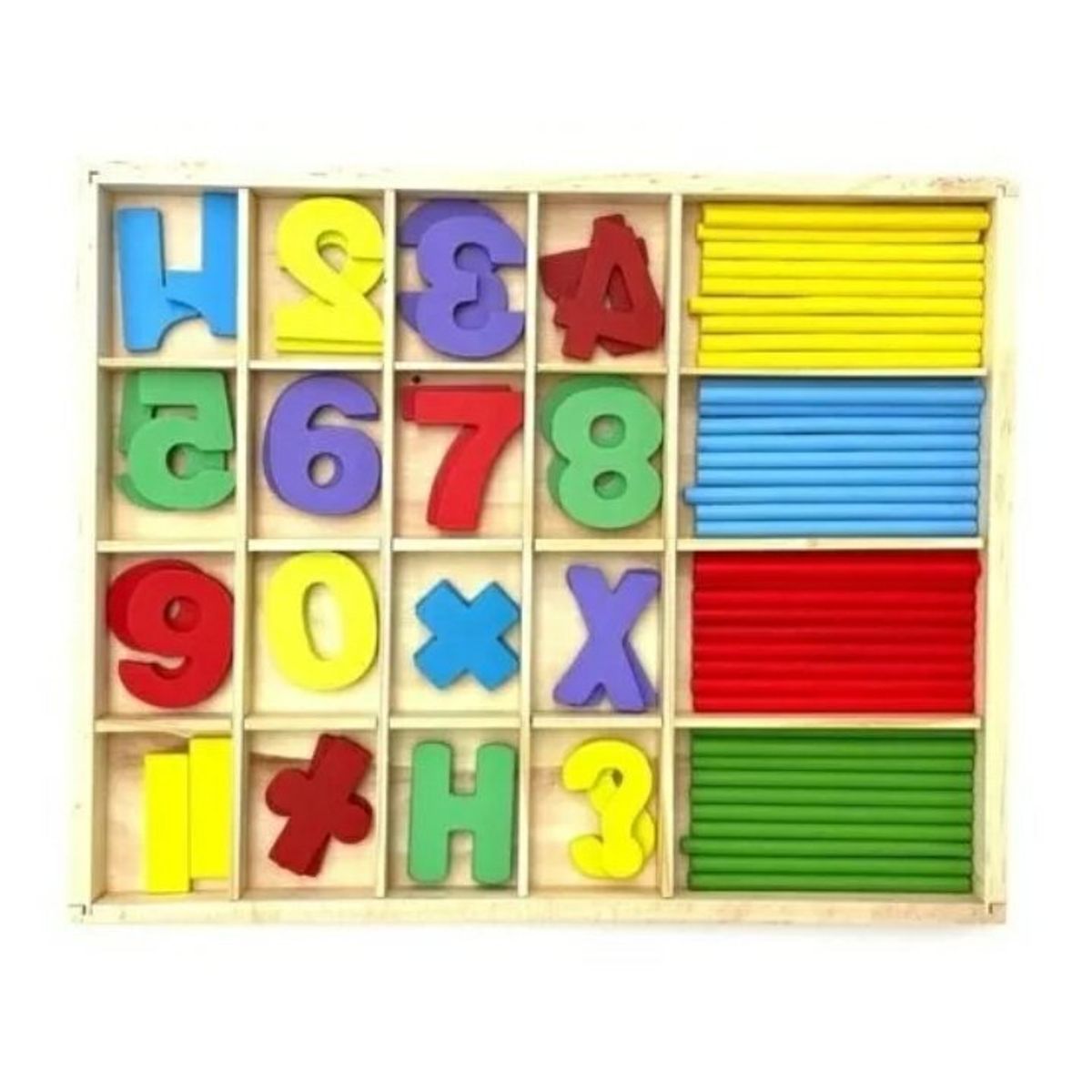 GENERICO - Juego De Madera Números Didáctico Para Niños