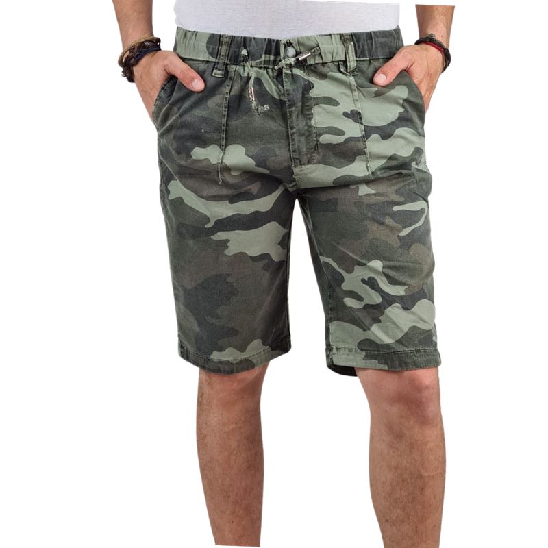 MPROPIA - Short Urbano Hombre Pantalón Corto Camuflaje Militar 022