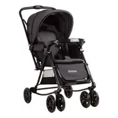 BEBESIT - Coche Cuna Balancin SX Negro Melange