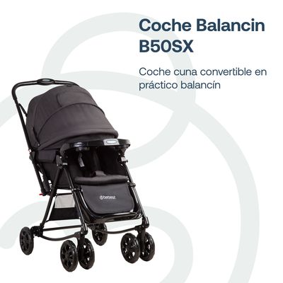 Imagen 2 del producto Coche Cuna Balancin SX Negro Melange
