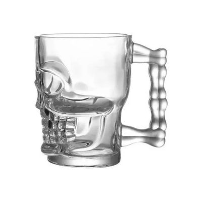 Imagen 2 del producto Set 2 Vaso Cervecero Calavera Shopero Chopero Vidrio 480 Cc