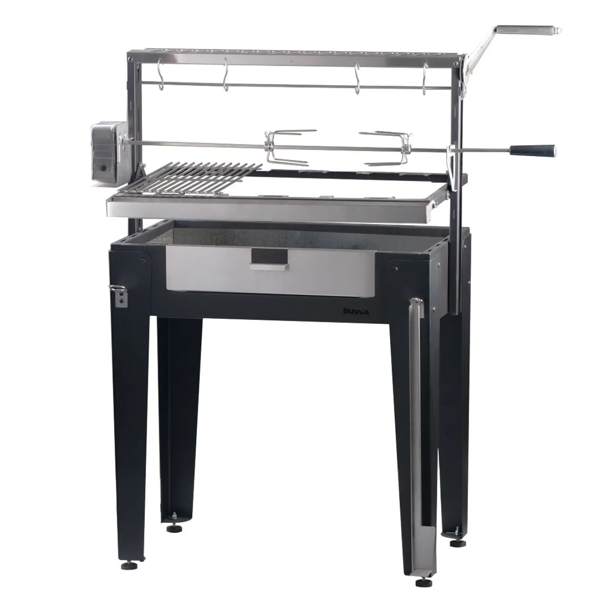 BOSCA - Pack Parrilla Carbón Maiten + spiedo hibrido 90cms