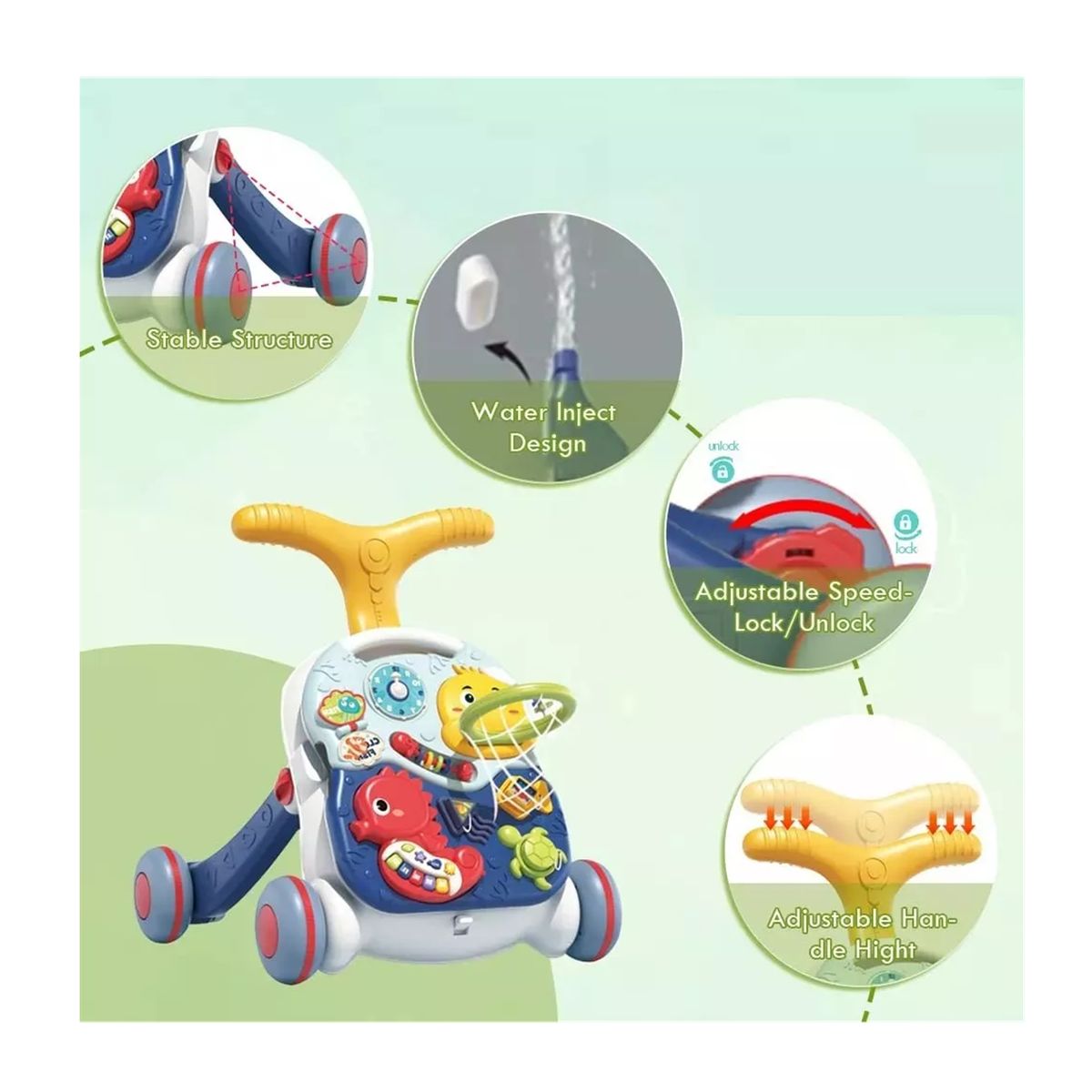 GENERICO - Caminadora Andadera Correpasillos Andador Bebe 3 En 1 Niños