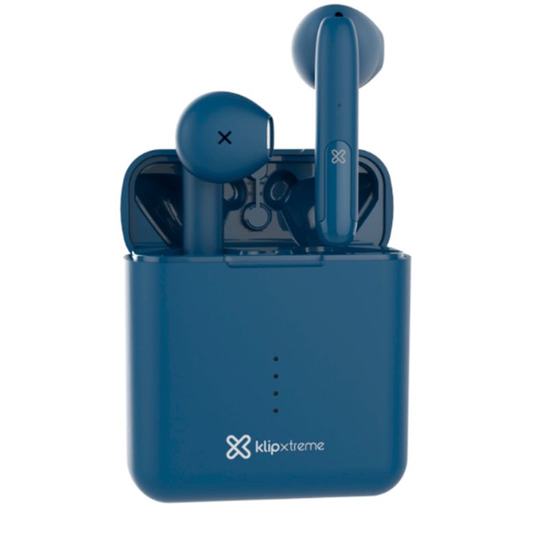 KLIP XTREM - Audífonos Bluetooth Twin Touch KTE-010BL Hasta 17 Hrs Azul