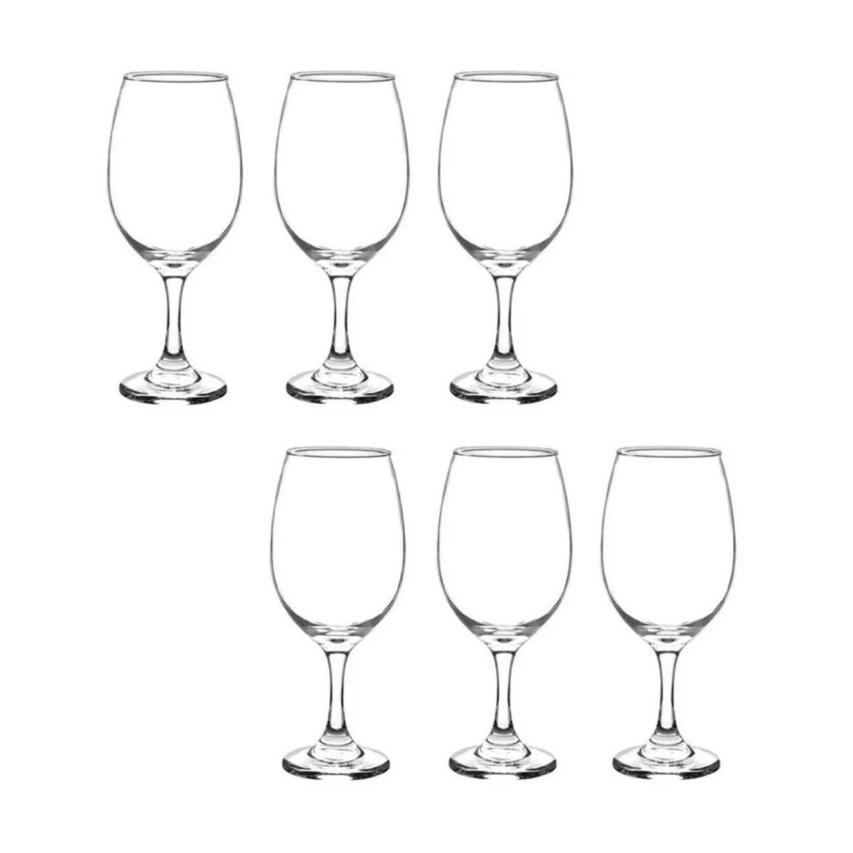 GENERICO - Set De 6 Copas Vino Cristar Rioja 386 Cc