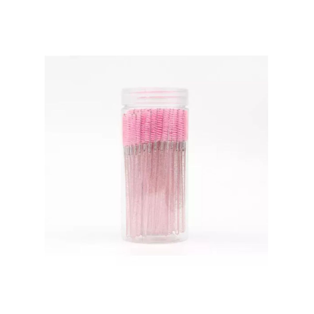GENERICO - Set 100 Cepillos Desechable Para Cejas Y Pestañas Extensión ROSA
