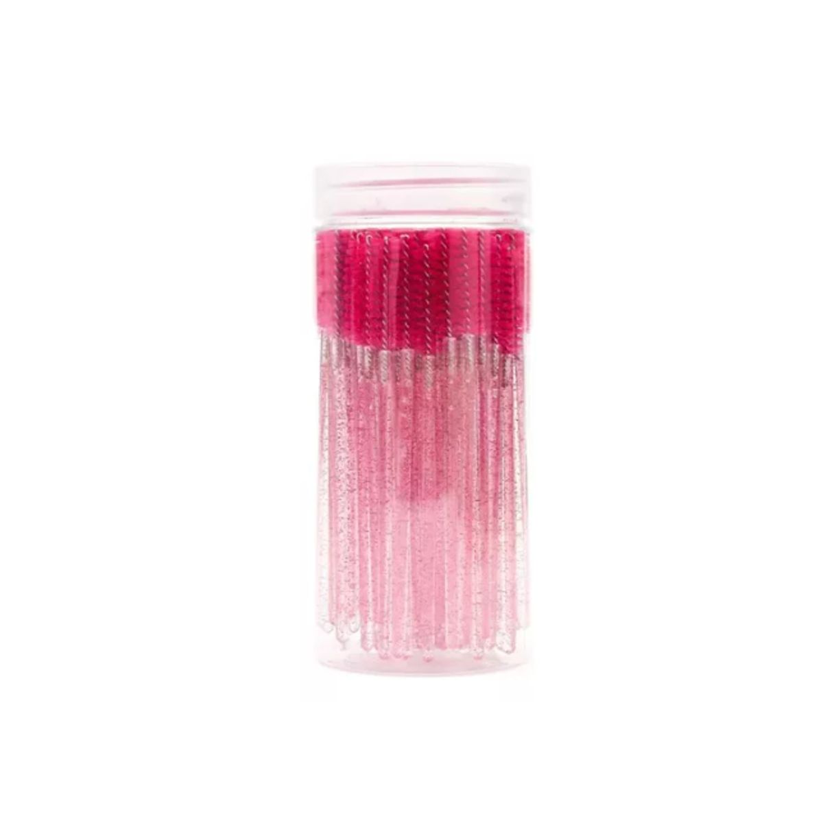 GENERICO - Set 100 Cepillos Desechable Para Cejas Y Pestañas Extensión FUCSIA