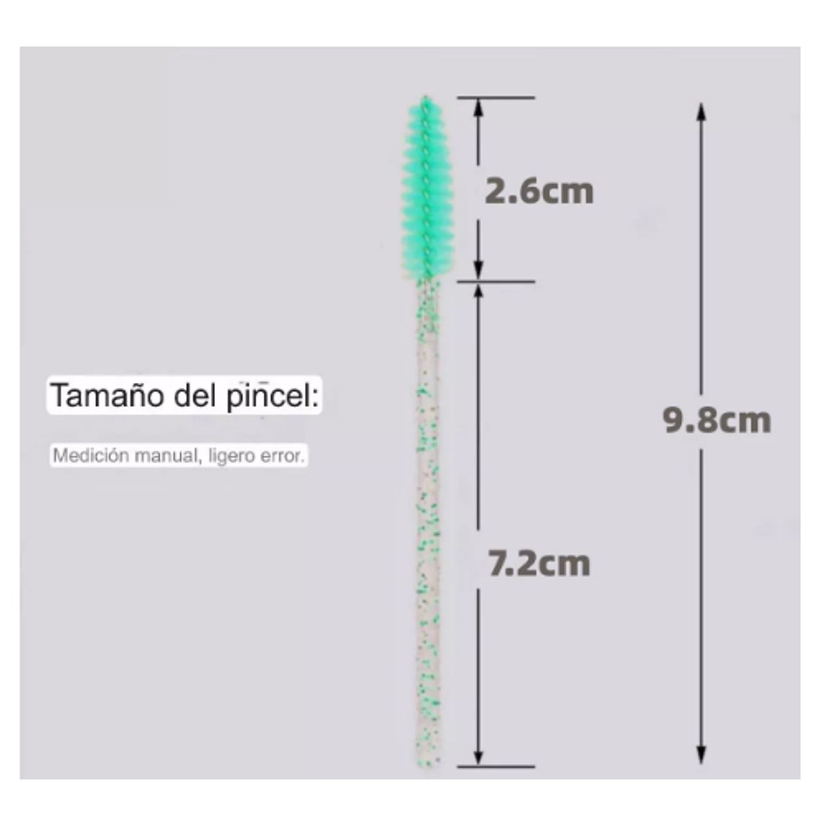 GENERICO - Set 100 Cepillos Desechable Para Cejas Y Pestañas Extensión CELESTE