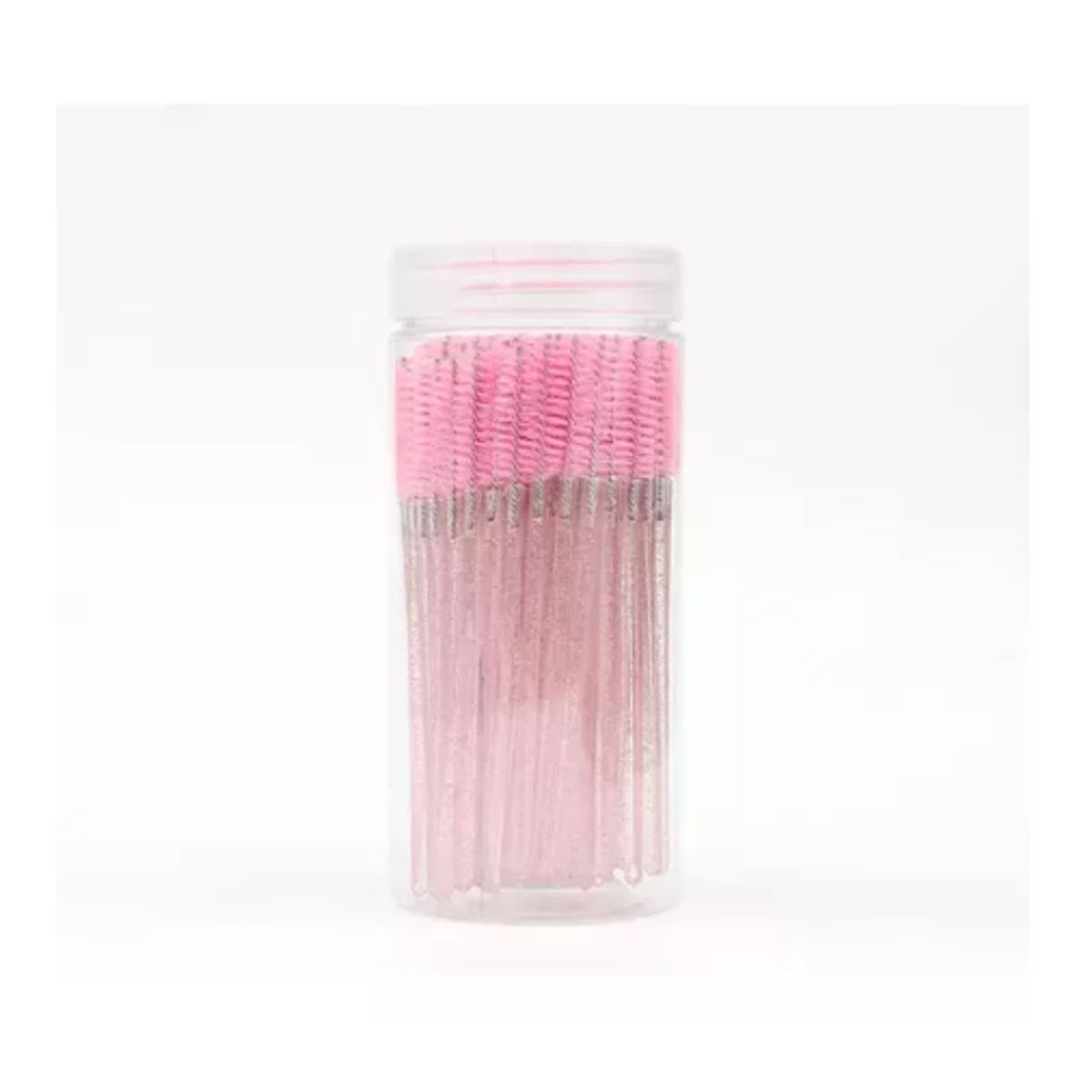 GENERICO - Set 100 Cepillos Desechable Para Cejas Y Pestañas Extensión ROSA