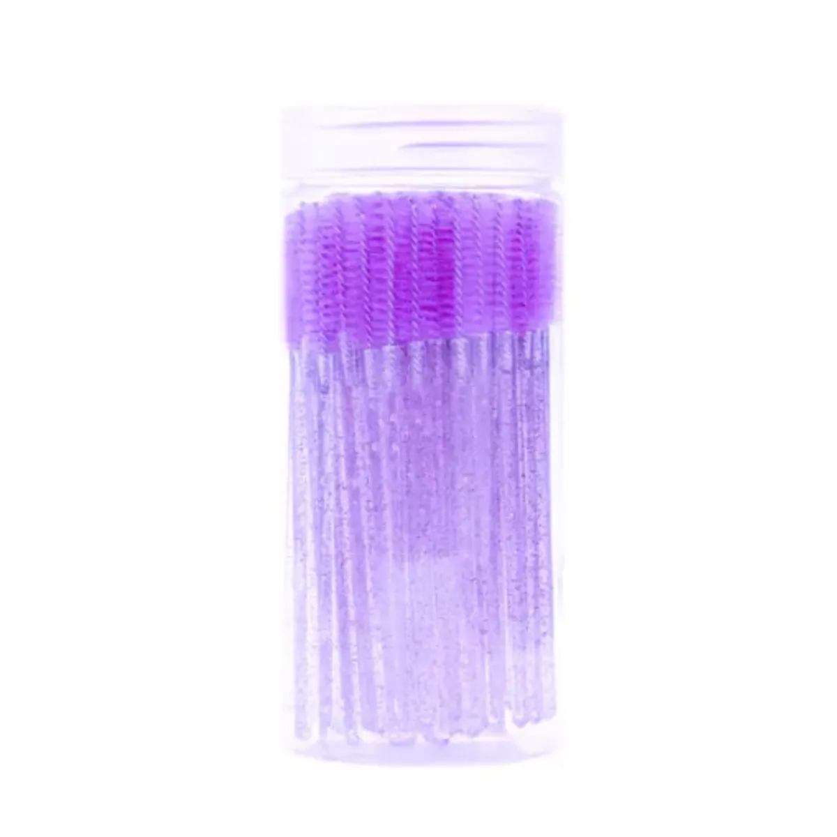 GENERICO - Set 100 Cepillos Desechable Para Cejas Y Pestañas Extensión VIOLETA