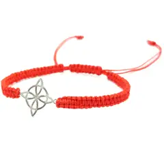GENERICO - Pulsera Nudo de Bruja Original Amuleto Celta de Plata