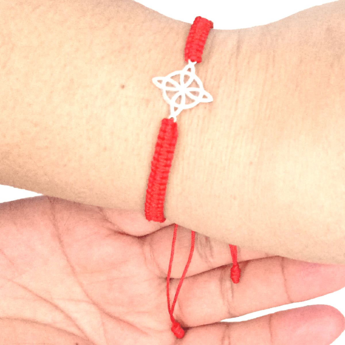 GENERICO - Pulsera Nudo de Bruja Original  Amuleto Celta de Plata