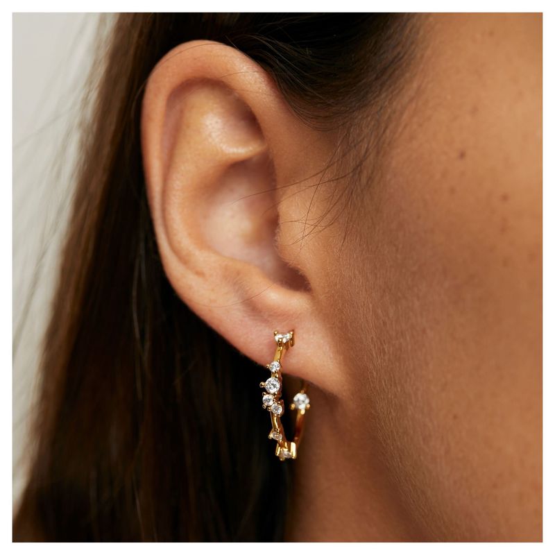 BOAZ JOYAS - ARGOLLAS OASIS BAÑADAS EN ORO