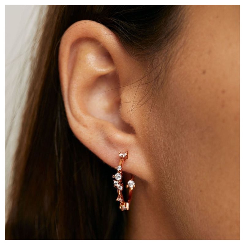 BOAZ JOYAS - ARGOLLAS OASIS BAÑADAS EN ORO ROSADO
