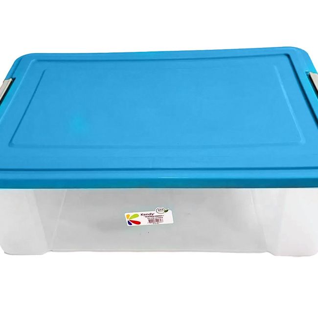 KENDY - Caja Organizadora Transparente Multiusos 37 Lts Praga Kendy