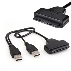 GENERICO - Adaptador USB 2.0 a Sata con Doble USB