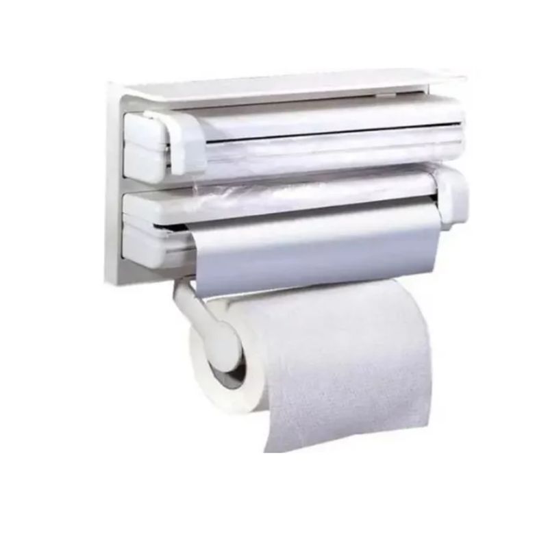 GENERICO - Dispensador Corta Fácil Triple Papel De Cocina Toalla