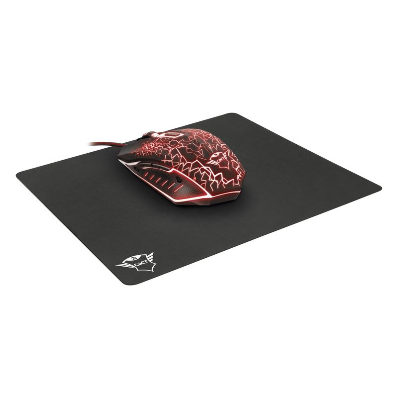 TRUST - Mouse gamer Trust GXT 783 Izza negro + Mouse Pad