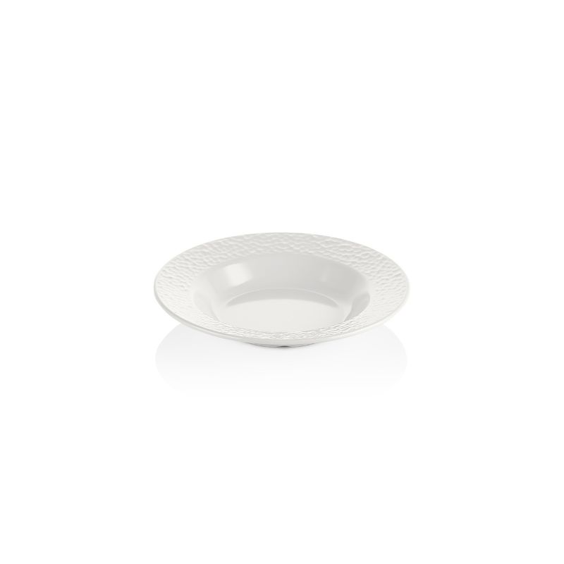 IMAHE - PLATO HONDO MELAMINA BLANCO 20 CM LINEA KPLUS KULSAN