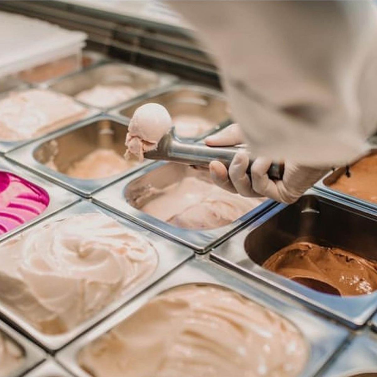 IMAHE - Set De 168 ENVASE PARA HELADO 2.33 LITROS PS GRIS COLOR IMAHE