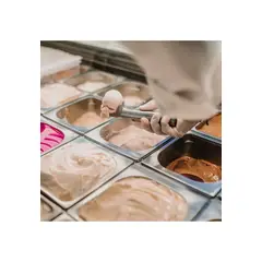 IMAHE - Set De 168 ENVASE PARA HELADO 2.33 LITROS PS GRIS COLOR