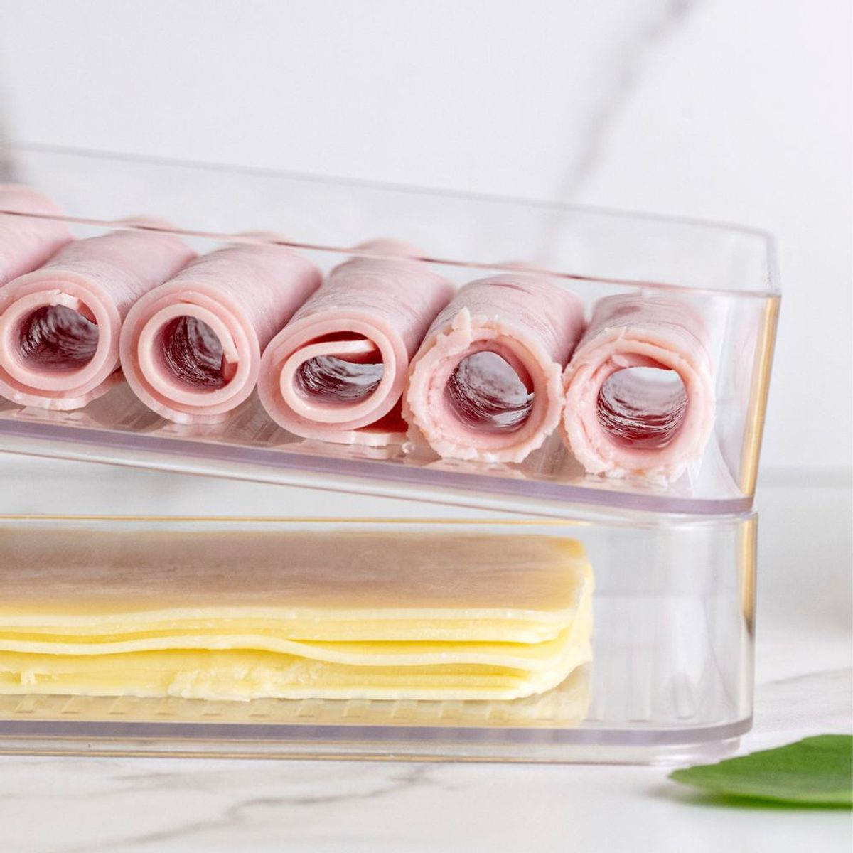 OU - Contenedor JamónQueso Doble Clear Transparente OU