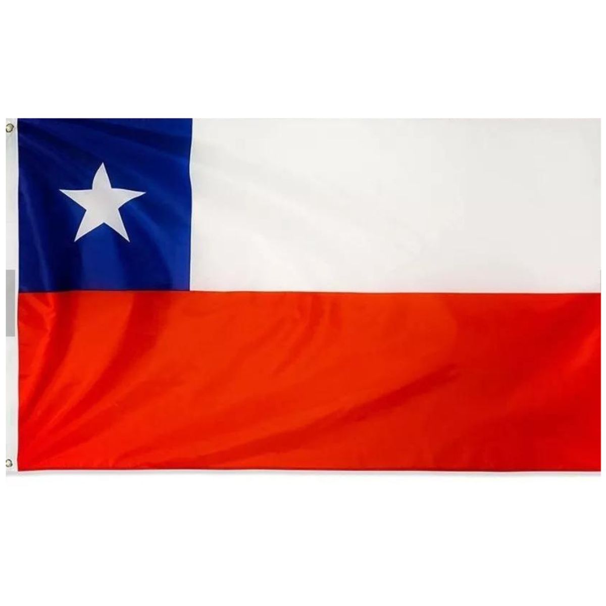 UTILISIMO - Bandera De Chile 60x90cm Tela Bordado Reforzado Alta Calidad