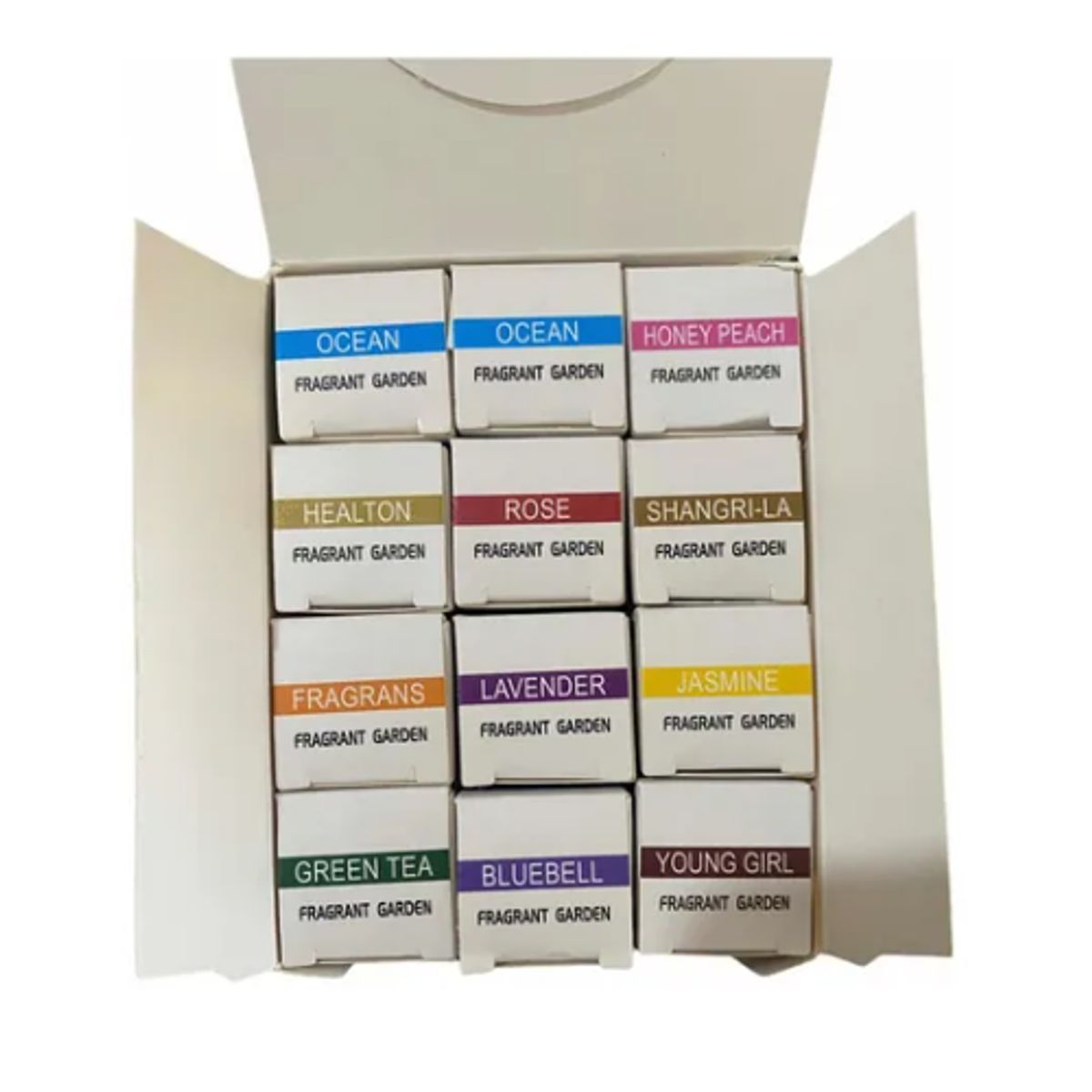 GENERICO - Pack De 12 Aceites Esenciales Aromaticos De 10ml C/U Variados