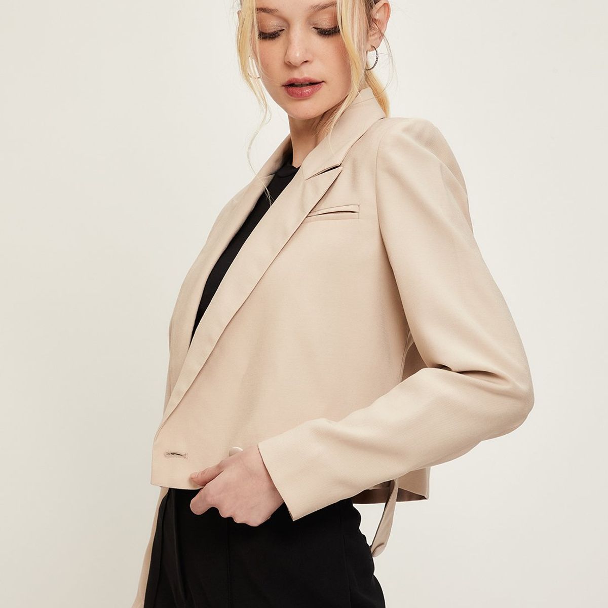 IO - Blazer Beige Mujer Io