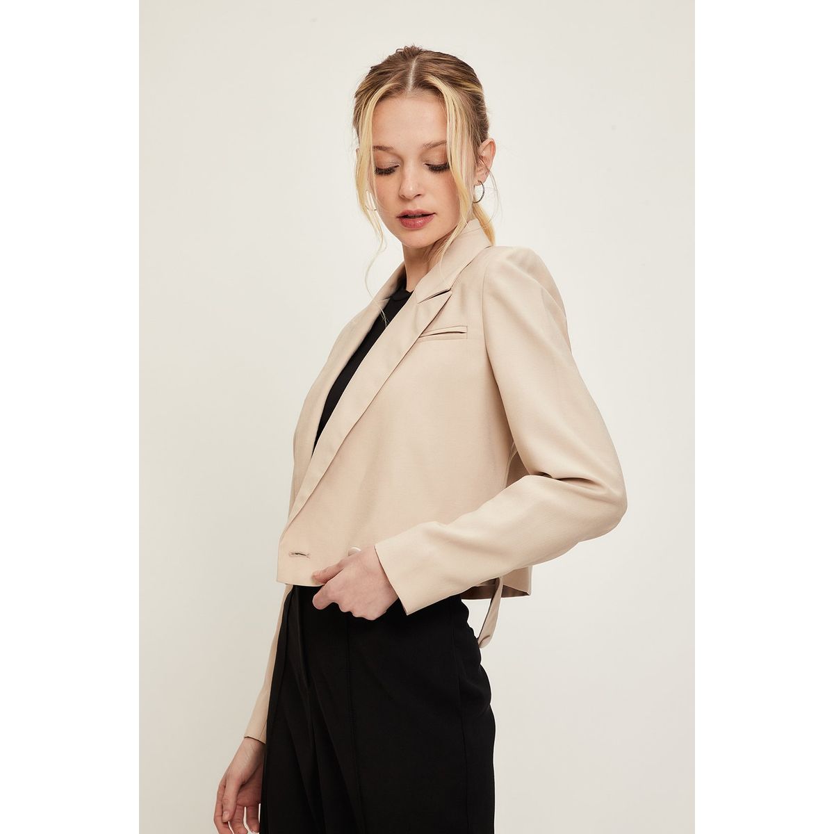 IO - Blazer Beige Mujer Io