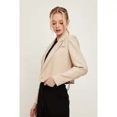 IO - Blazer Beige Mujer Io.