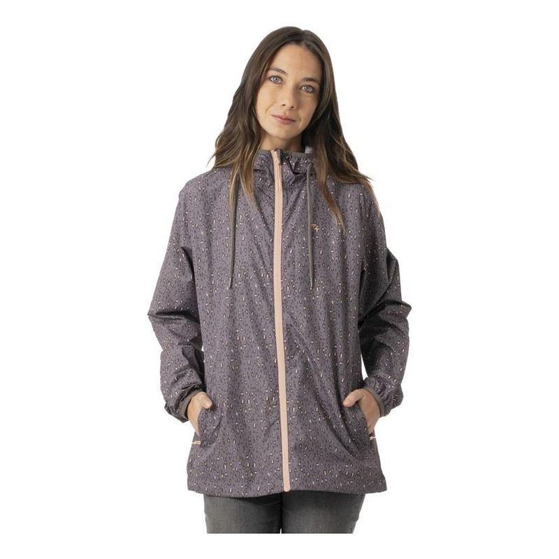 STOKED - Chaqueta Cortavientos Layday Reciclada Mujer Gris