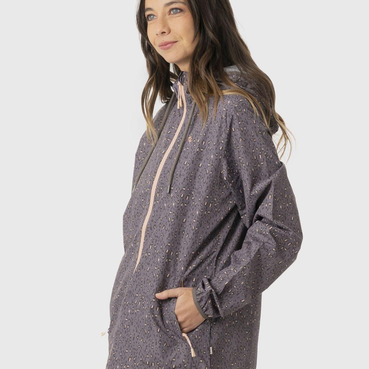 STOKED - Chaqueta Cortavientos Layday Reciclada Mujer Gris