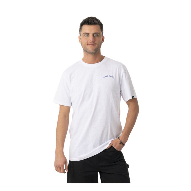 STOKED - Polera Punta Lobos Reciclada Hombre Blanco