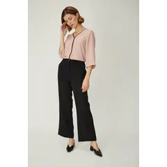 MA GRIFFE - Pantalon Liso Negro Magriffe