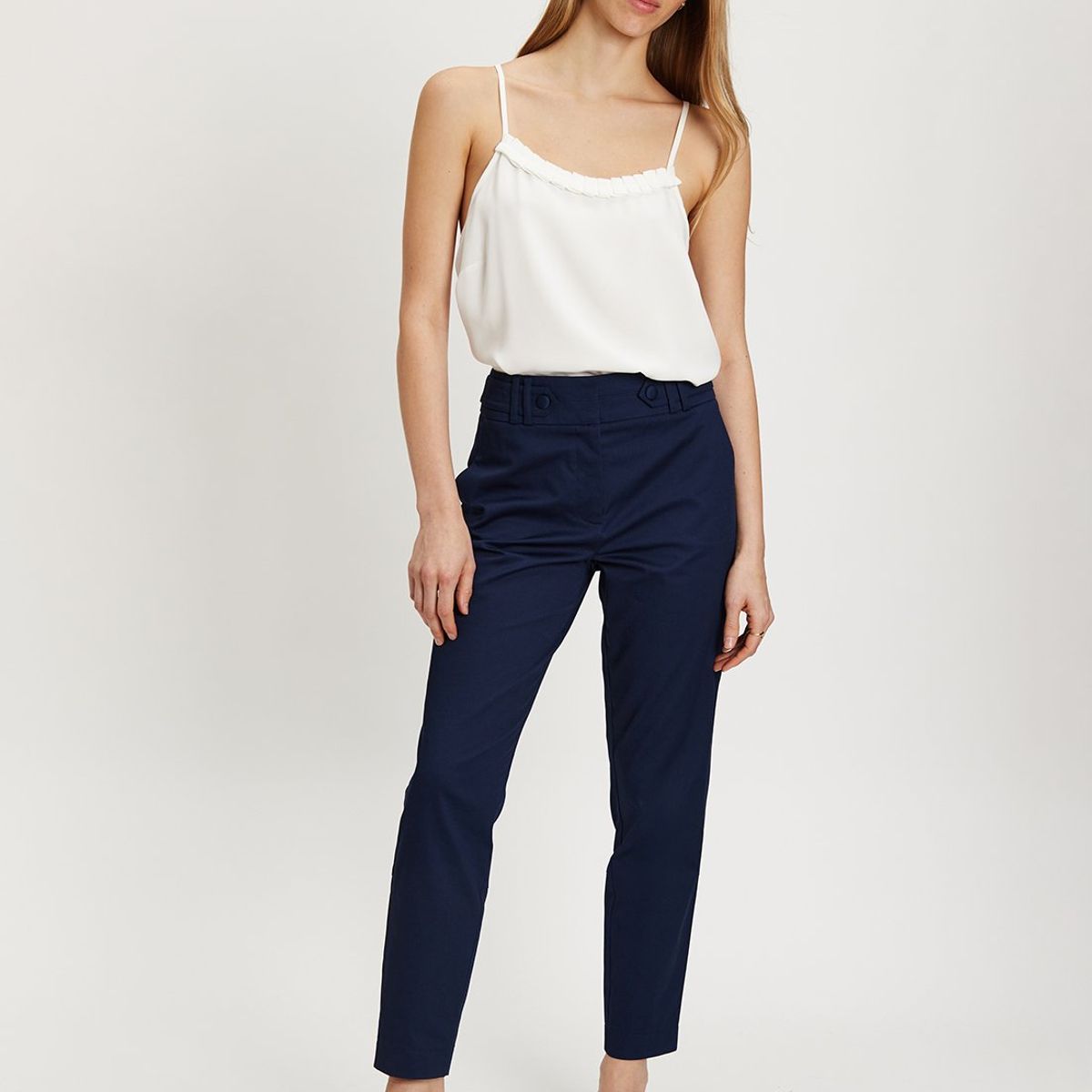 IO - Pantalon Azul Marino Mujer Io