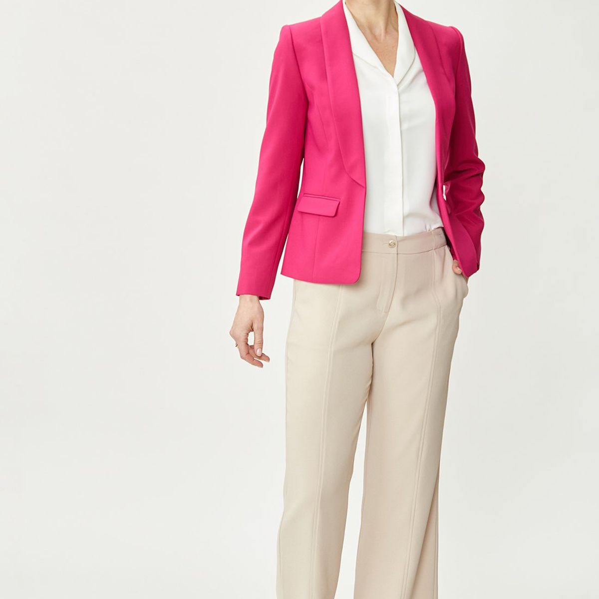 MA GRIFFE - Blazer Fucsia Mujer Magriffe