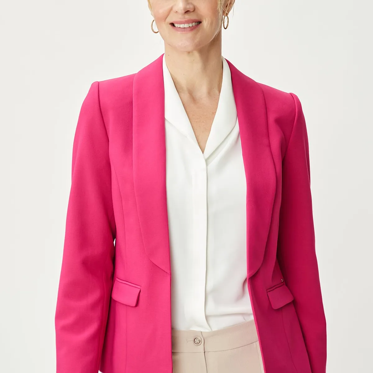 MA GRIFFE - Blazer Fucsia Mujer Magriffe
