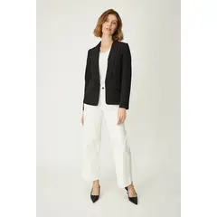 MA GRIFFE - Blazer Liso Negro Magriffe