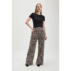 ASH - Pantalon Plisado Estampado Beige