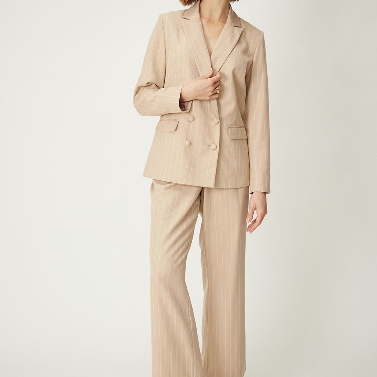 MA GRIFFE - Blazer Beige Mujer Magriffe