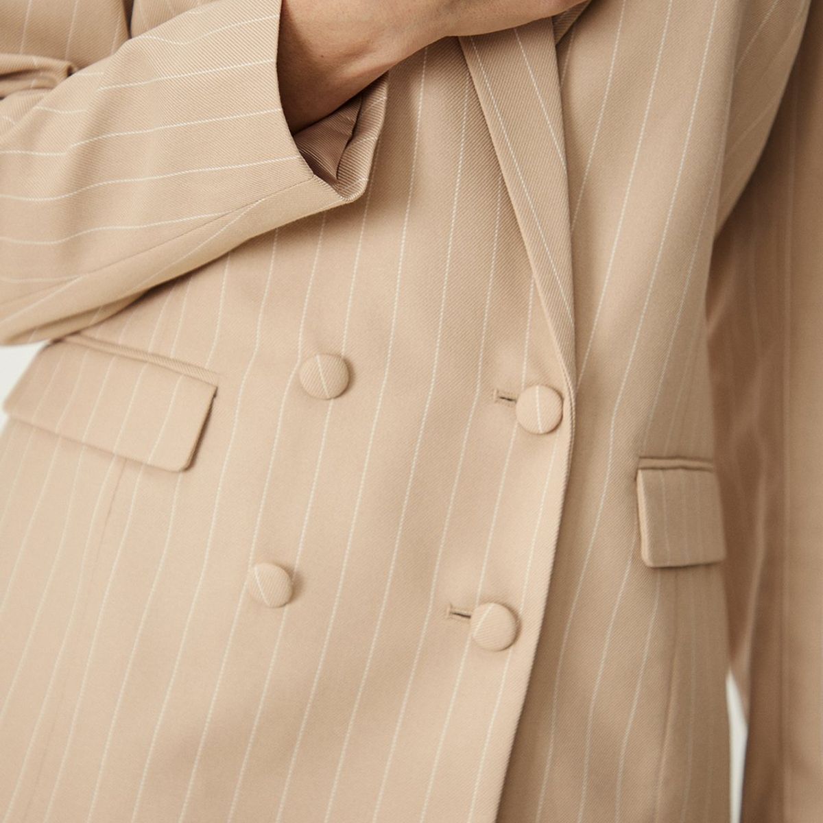 MA GRIFFE - Blazer Beige Mujer Magriffe