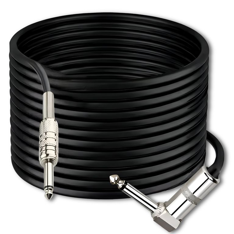 Cable de Audio Jack 6.3mm Macho a 6.3mm Macho 10 Metros en L